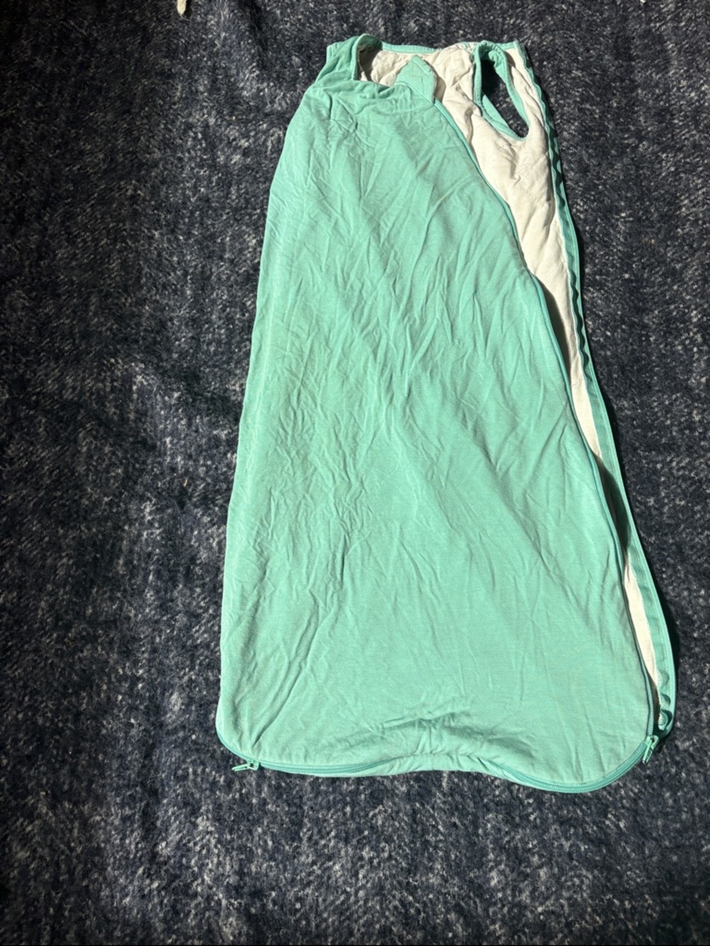 Kyte Baby Sleeveless bamboo Sleep Sack in Jade size medium